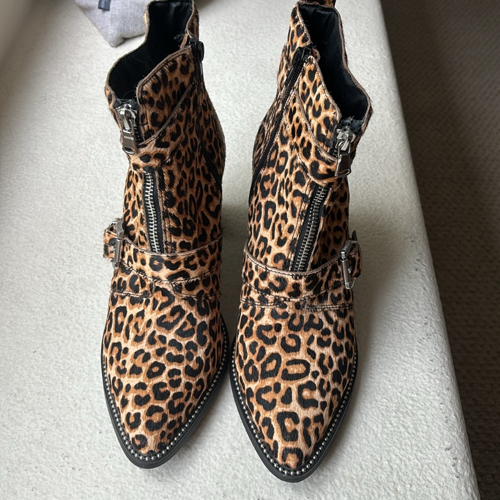 Steve Madden Leopard Print Booties. Size 10 - image 2